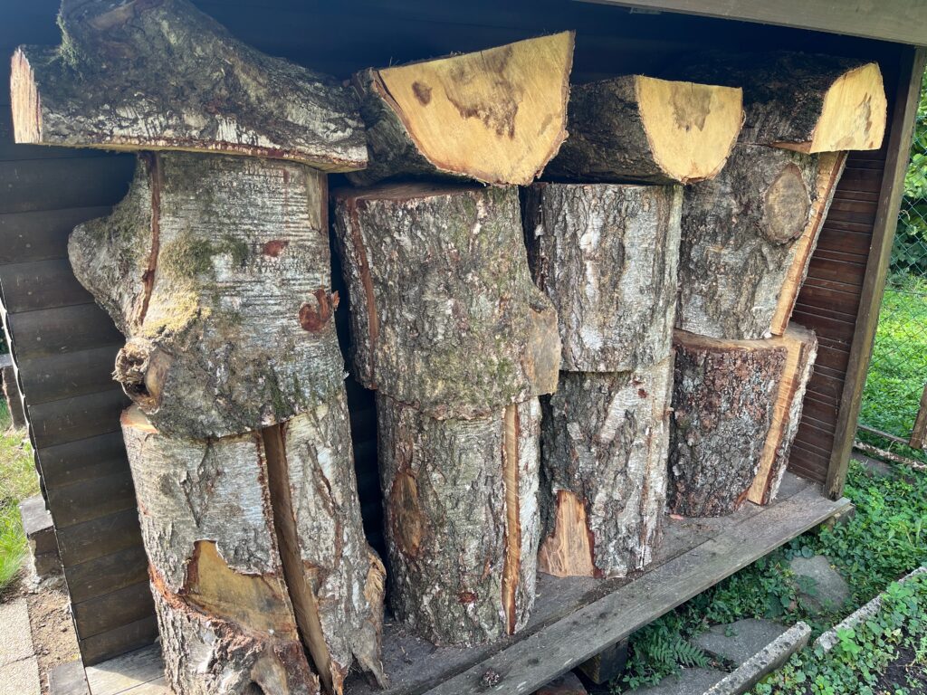 Holzlager outdoor